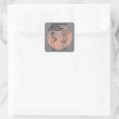 Djembe maakt Zombies Explode Square Sticker (Tas)