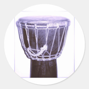 Djembe Music Cadeaus Ronde Sticker