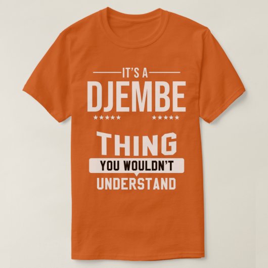 Djembe Musician Goblet Drum Music Instrument T-shirt (Design voorkant)