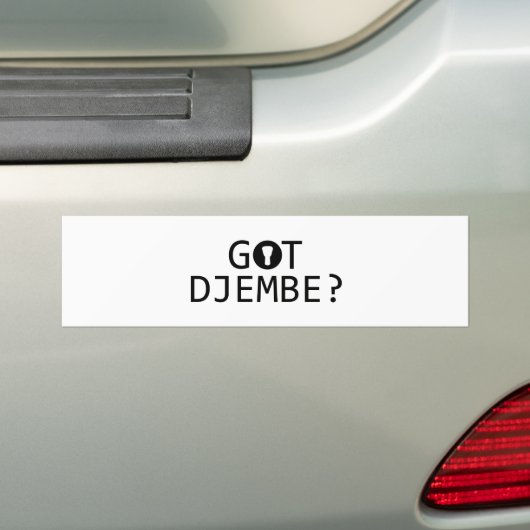 DJEMBE-muziekdesign Bumpersticker (Op auto)