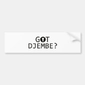 DJEMBE-muziekdesign Bumpersticker (Voorkant)