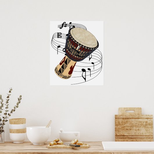 Djembe Poster (Keuken)