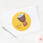 djembe ronde sticker (Envelop)