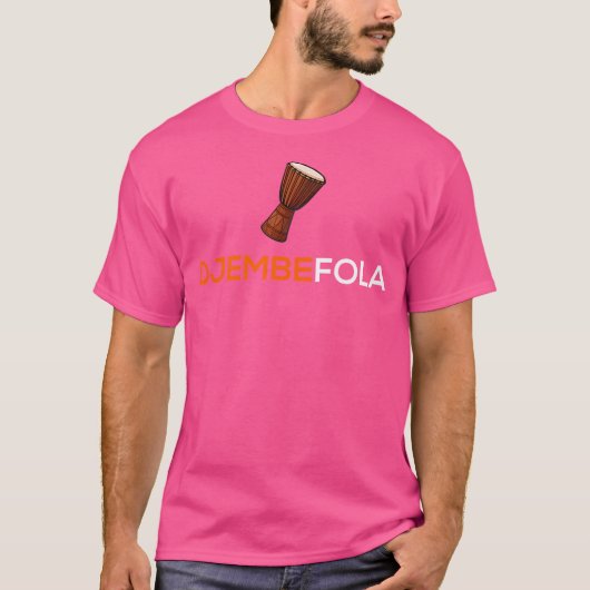 Djembe T Shirt Djembefola African Drum (Voorkant)