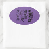 Djembe voelt de Sticker van het muziekovaal (Tas)