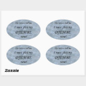 Djembe Voices zegt dat Ovale Sticker moet spelen (Vel)