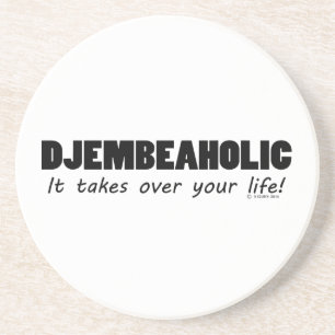 Djembeaholic Life Zandsteen Onderzetter