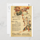 Djer Fairy Aid Franse parfum Briefkaart (Voorkant / Achterkant)