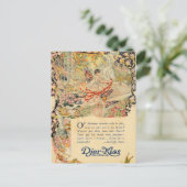 Djer-Kiss Frans parfumeetiket Briefkaart (Staand voorkant)