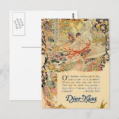 Djer-Kiss Frans parfumeetiket Briefkaart (Voorkant / Achterkant)