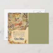 Djer-Kiss Frans parfumeetiket Briefkaart (Voorkant / Achterkant)