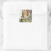 Djer Kiss Parisian Perfume Fairies Vierkante Sticker (Tas)