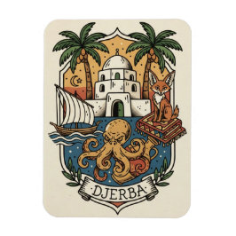 Djerba-eiland Tunesië Reisansichtkaart Magneet