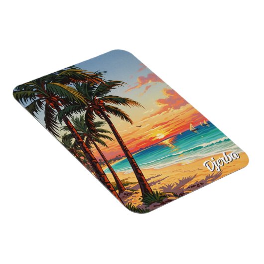 Djerba Island Tunesië Travel Briefkaart Magneet (Rechterzijde)