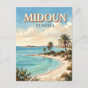 Djerba Lagune Midoun Tunesië Briefkaart