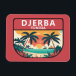 Djerba Tunisia Retro Embleem Magneet<br><div class="desc">Djerba vector kunst ontwerp. Djerba,  een eiland voor de kust van Tunesië,  staat bekend om zijn mediterrane stranden.</div>