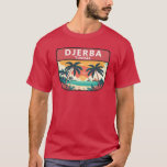 Djerba Tunisia Retro Embleem T-shirt<br><div class="desc">Djerba vector kunst ontwerp. Djerba,  een eiland voor de kust van Tunesië,  staat bekend om zijn mediterrane stranden.</div>