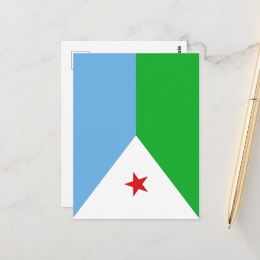 Djibouti Briefkaart (Voorkant / Achterkant in situ)