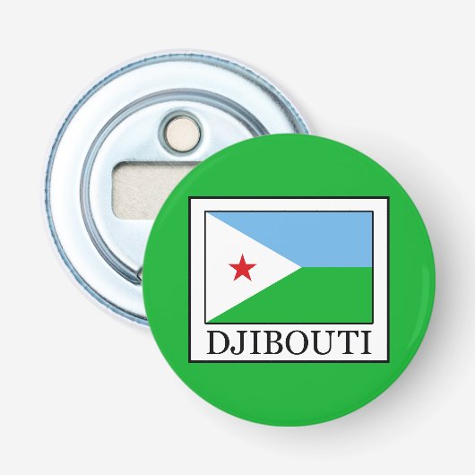 Djibouti Button Flesopener (Voorkant)