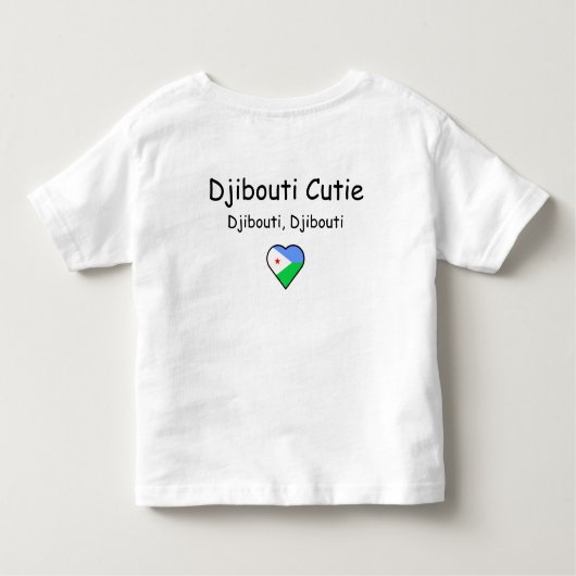 Djibouti Cutie Toddler T-Shirt (Achterkant)