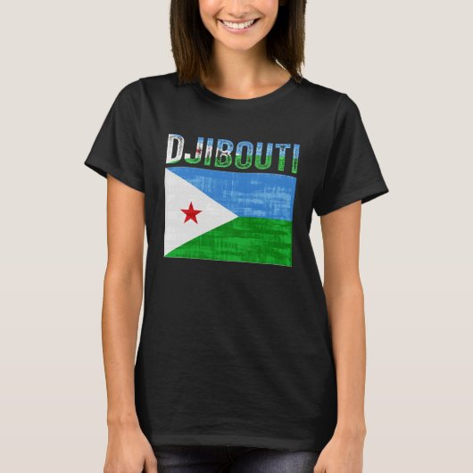 Djibouti  Djiboutian Flag T-shirt (Voorkant)