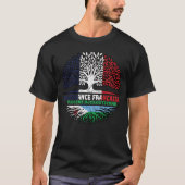 Djibouti Djiboutian French Tree Roots Flag T-shirt (Voorkant)