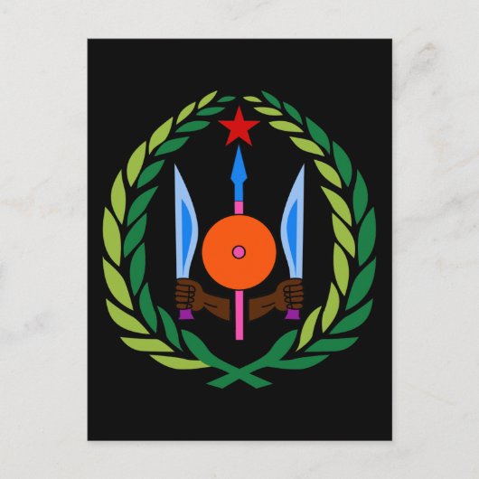 djibouti embleem briefkaart (Voorkant)