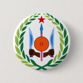 djibouti emblem ronde button 5,7 cm (Voorkant)