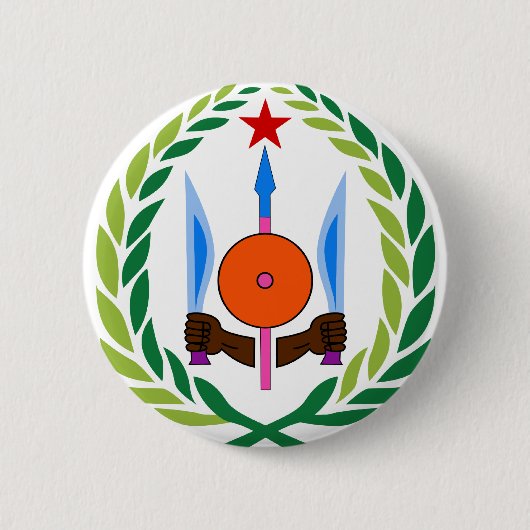 djibouti emblem ronde button 5,7 cm (Voorkant)