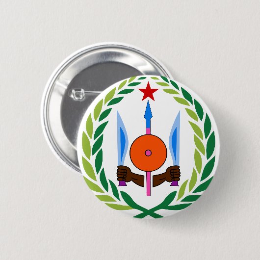 djibouti emblem ronde button 5,7 cm (Voorkant /achterkant)