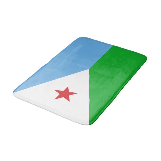 Djibouti Flag Badmat (Gekanteld)