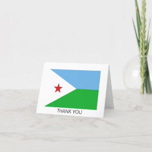 Djibouti Flag Bedankkaart