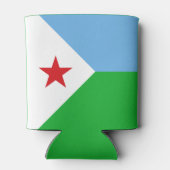 Djibouti Flag Blikjeskoeler (Achterkant)