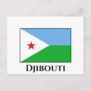 Djibouti Flag Briefkaart