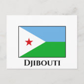 Djibouti Flag Briefkaart (Voorkant)