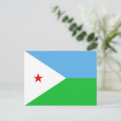 Djibouti Flag Briefkaart (Staand voorkant)