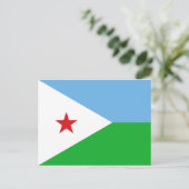 Djibouti Flag Briefkaart (Staand voorkant)