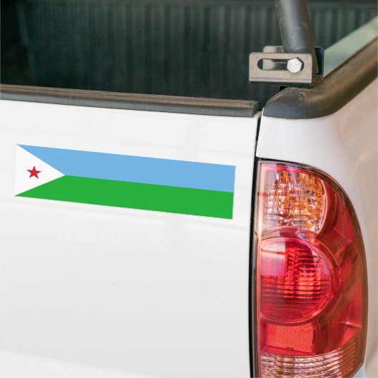 Djibouti Flag Bumpersticker (Op Truck)