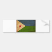 Djibouti Flag Bumpersticker (Voorkant)