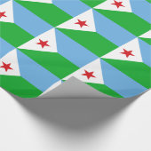 Djibouti Flag Cadeaupapier (Hoek)