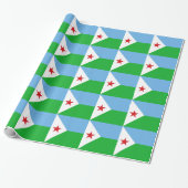 Djibouti Flag Cadeaupapier (Uitgerold)