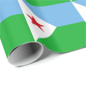 Djibouti Flag Cadeaupapier (Rol Hoek)