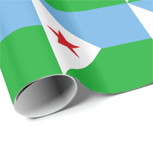 Djibouti Flag Cadeaupapier (Rol Hoek)