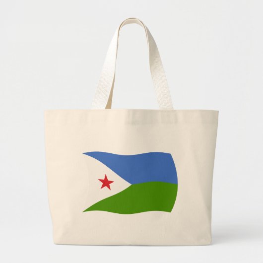 Djibouti Flag Canvas tas (Voorkant)