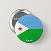Djibouti Flag Cute Patriotic Ronde Button 5,7 Cm (Voorkant /achterkant)