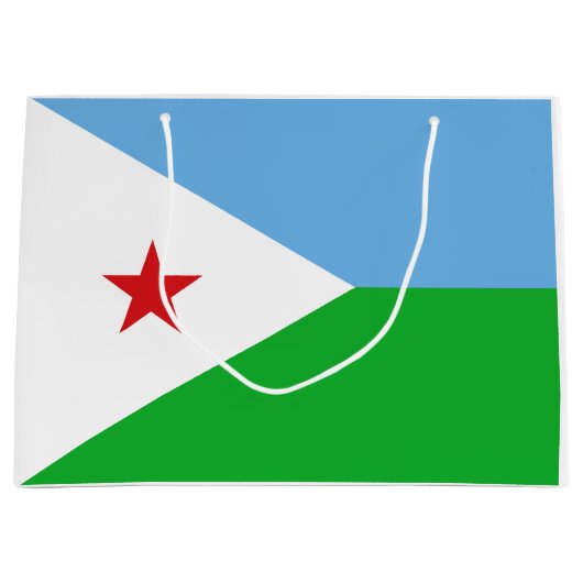 Djibouti Flag Groot Cadeauzakje (Voorkant)