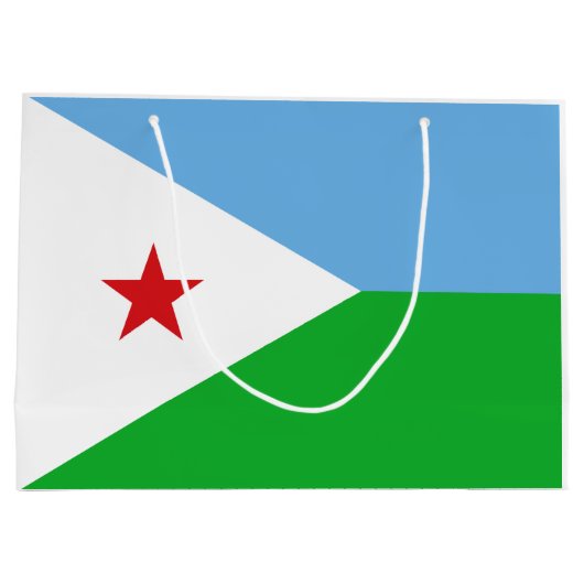 Djibouti Flag Groot Cadeauzakje (Achterkant)