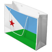 Djibouti Flag Groot Cadeauzakje (Voorkant Gekanteld)