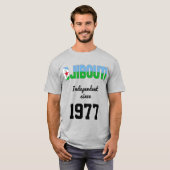 Djibouti Flag Independence Celebration T-Shirt (Voorkant volledig)
