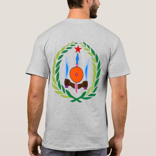 Djibouti Flag Independence Celebration T-Shirt (Achterkant)